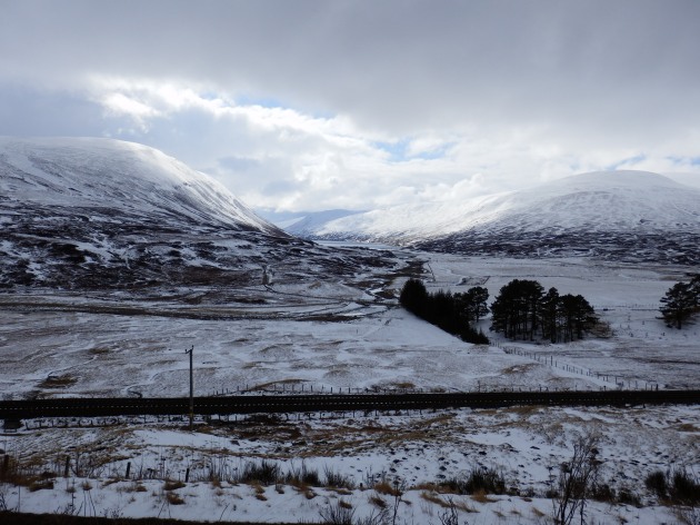 Scotland snowy mountains